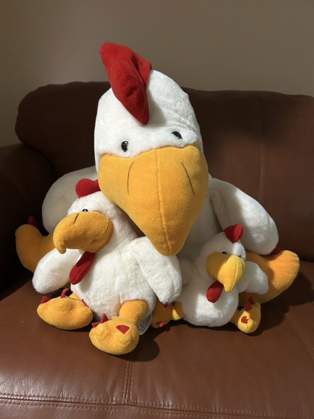 Campbell's Soup Company CHICKEN Plush Toy set of 3 Chickens Advertising Display - Picture 1 of 7
